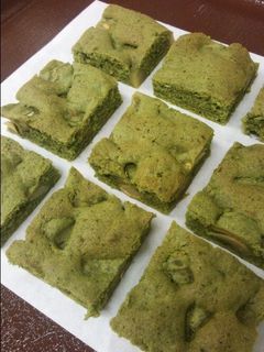 柚子香る♪抹茶と栗のスクエアケーキ♡-レシピのメイン写真