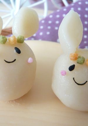 月見団子deうさちゃん♪-レシピのメイン写真