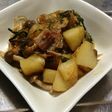 バラ肉の春雨炒め