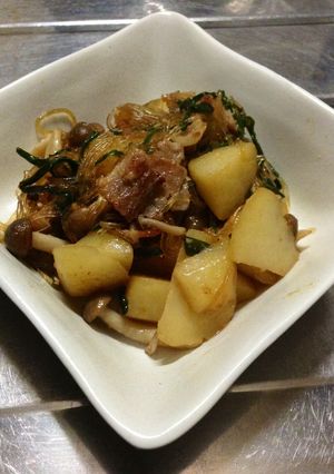 バラ肉の春雨炒め-レシピのメイン写真