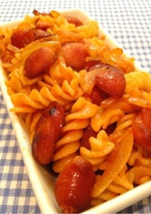 ソーセージマカロニナポリタン-レシピのメイン写真