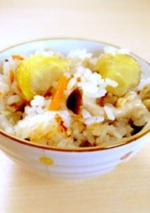 昆布茶で 秋色＊栗ごはん-レシピのメイン写真