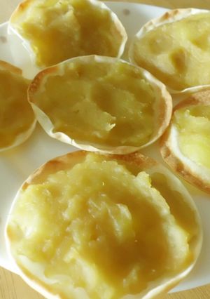 *餃子の皮でスイートアップルポテトパイ*-レシピのメイン写真