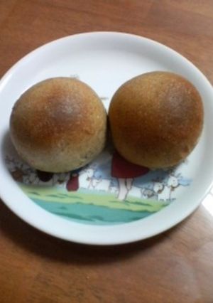 手捏ねで☆黒ごまきな粉パン-レシピのメイン写真