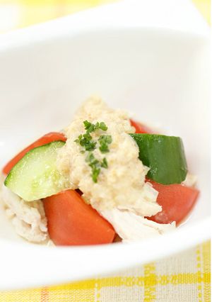 鶏ササミと彩り野菜のサラダ✴-レシピのメイン写真