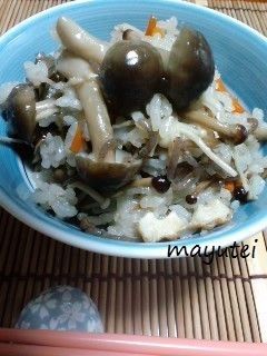 ☆かさまし☆きのこの炊き込みごはん-レシピのメイン写真