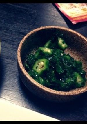 モロヘイヤとオクラの山葵醤油和え-レシピのメイン写真