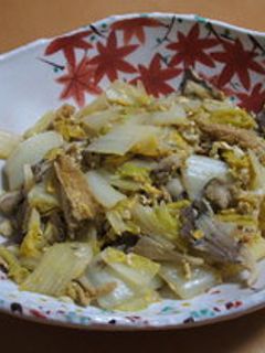 白菜と油揚げの和風炒め-レシピのメイン写真