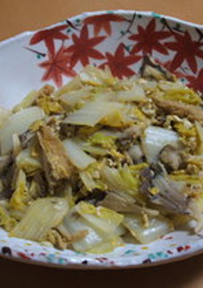 白菜と油揚げの和風炒め-レシピのメイン写真