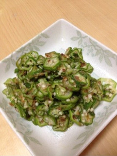簡単☆梅風味オクラ和え-レシピのメイン写真