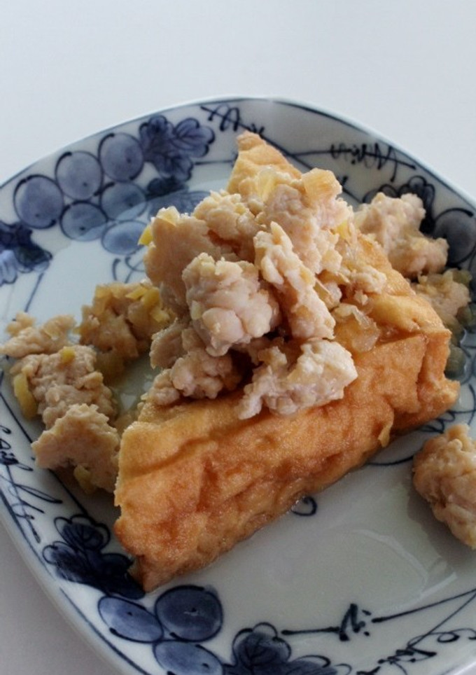 厚揚げの生姜風味鶏そぼろかけ-レシピのメイン写真