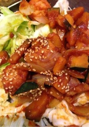 肉団子 中華風炒め-レシピのメイン写真
