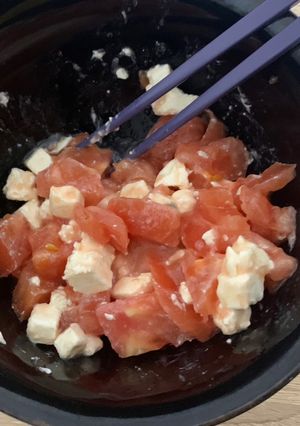 クリームチーズとトマトのあえ物-レシピのメイン写真