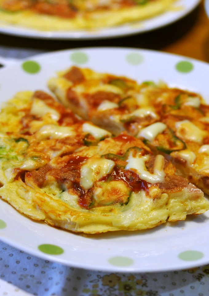 お好み焼きピザ-レシピのメイン写真