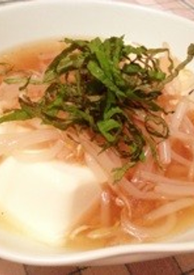 簡単☆白だしで豆腐のもやしあんかけ-レシピのメイン写真
