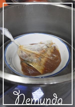〓ポリ袋を圧力鍋で蒸しちゃう鯖の味噌煮〓-レシピのメイン写真