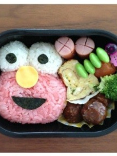 キャラ弁エルモ♡-レシピのメイン写真
