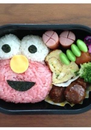 キャラ弁エルモ♡-レシピのメイン写真