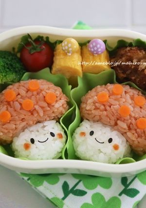 キャラ弁＊秋にピッタリ♥きのこちゃん-レシピのメイン写真