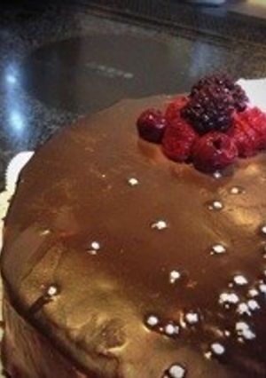 ラズベリー香る チョコたっぷりケーキ ♡-レシピのメイン写真