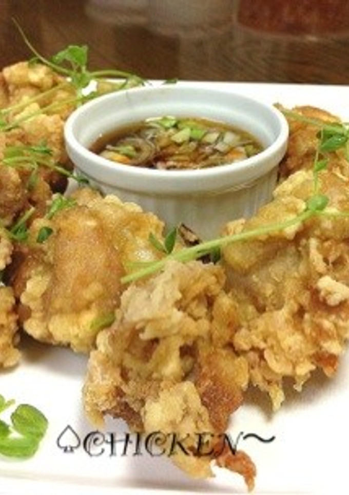 竜田揚げ＆ネギソース添え-レシピのメイン写真