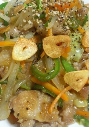 ボリューム満点♪生姜焼き風肉野菜炒め-レシピのメイン写真