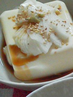 豆腐にシャキシャキ長芋わさびのせ☆-レシピのメイン写真
