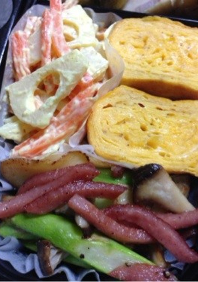 お弁当✳︎アスパラとエリンギクレソル炒め-レシピのメイン写真