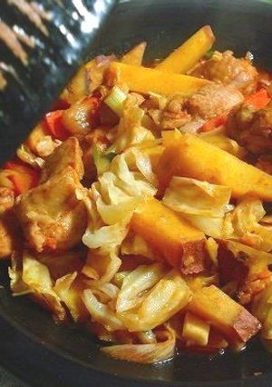 キャベツもサツマイモも美味しいタッカルビ-レシピのメイン写真