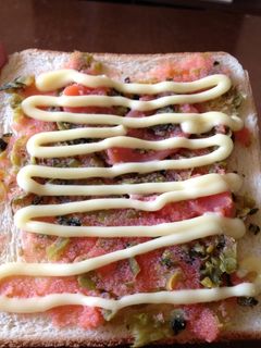 高菜明太マヨトースト-レシピのメイン写真