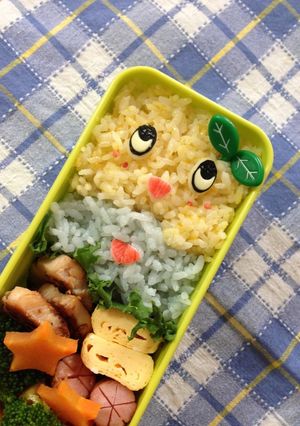 キャラ弁☆ふなっしーのお弁当♪-レシピのメイン写真