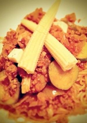 ズッキーニのチーズトマトパスタ-レシピのメイン写真