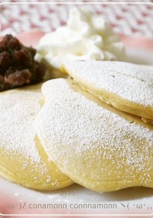 ミルクの８７％炭酸水❤フヮフヮパンケーキ-レシピのメイン写真