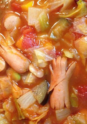 お野菜ごろごろ！ミネストローネ！-レシピのメイン写真