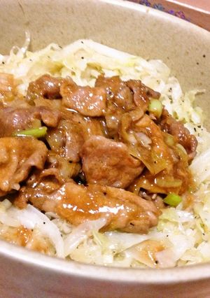 ごはんがススム！豚肉の味噌ダレ丼-レシピのメイン写真
