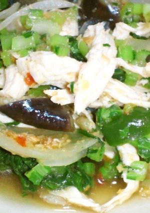 鶏と茄子のサラダ-レシピのメイン写真