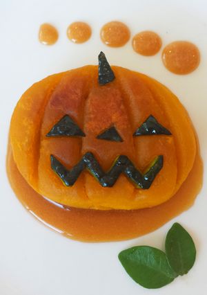 北海道のかぼちゃ団子 ハロウィンアレンジ-レシピのメイン写真