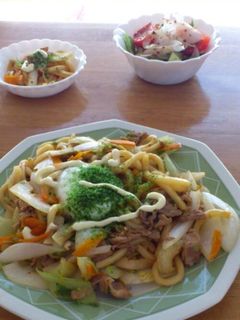 簡単!ランチ♪焼きうどん~!-レシピのメイン写真