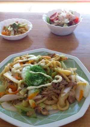 簡単！ランチ♪焼きうどん～！-レシピのメイン写真