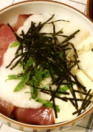 山かけ絹豆腐まぐろ丼-レシピのメイン写真