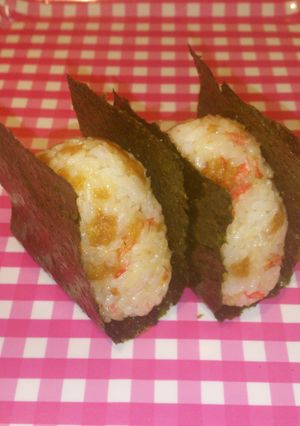 天むす風味のおにぎり（エビ天）-レシピのメイン写真