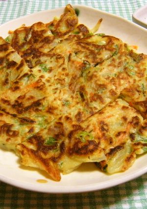 お好み焼き粉で簡単チヂミ-レシピのメイン写真