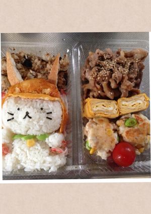 ひこにゃん弁当 キャラ弁-レシピのメイン写真