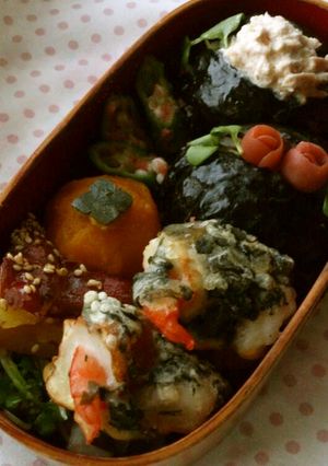 板わかめdeなんちゃってエビ天弁当☆-レシピのメイン写真