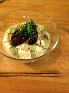 揚げ茄子の冷汁素麺-レシピのメイン写真