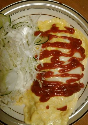 満腹☆野菜たっぷり♡オムレツ-レシピのメイン写真