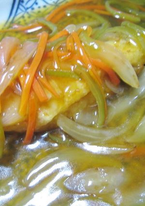 白身魚の甘酢あんかけ♪やさしい和風味-レシピのメイン写真