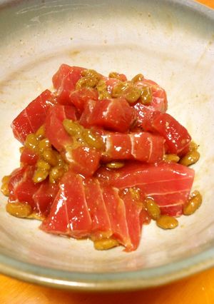 マグロ＆納豆 わさび醤油-レシピのメイン写真