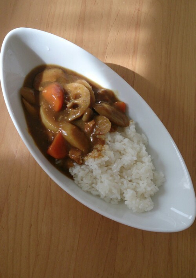 和風☆ゴロゴロ根菜ときのこの秋カレー♪-レシピのメイン写真