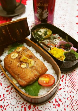 カナダより♪サーモンのメープル醤油焼弁当-レシピのメイン写真